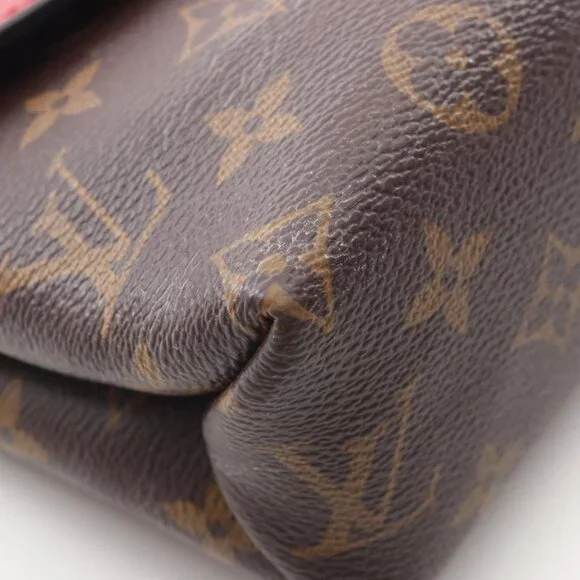 Louis Vuitton Shoulder Bag Saint Placide Cerise Canvas Cerise Brown Red - Picture 7 of 8